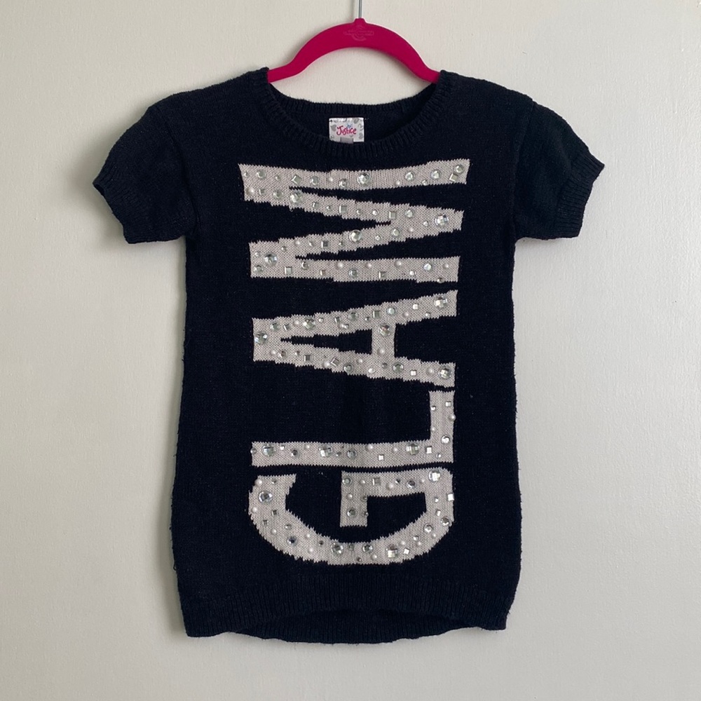 Justice girls’ size 7 short sleeve top